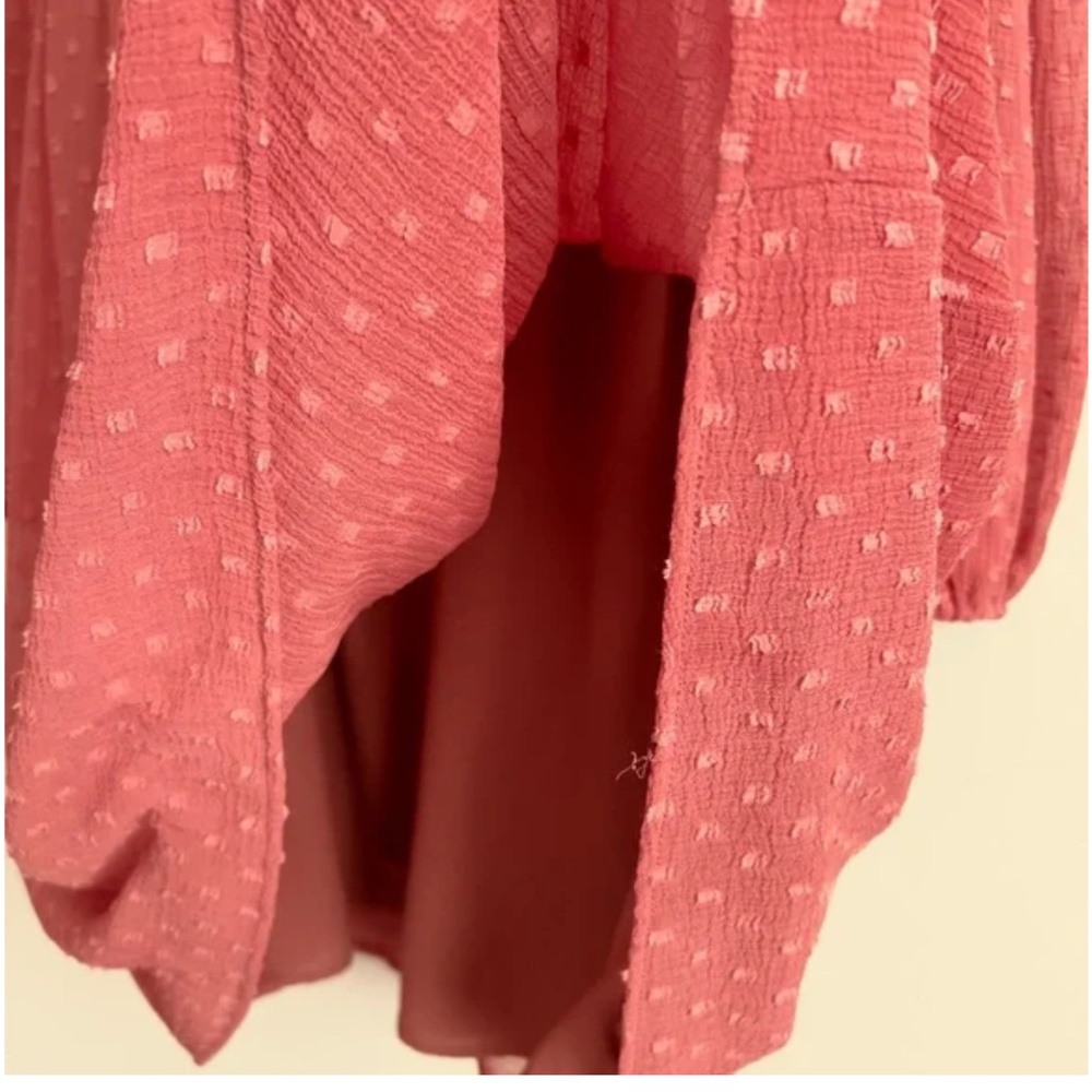 Zara Ruched Ruffle Longsleeve Dress - Picture 5 of 6